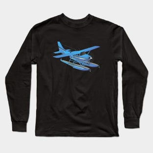 Civil Single-engined High Wing Seaplane Long Sleeve T-Shirt